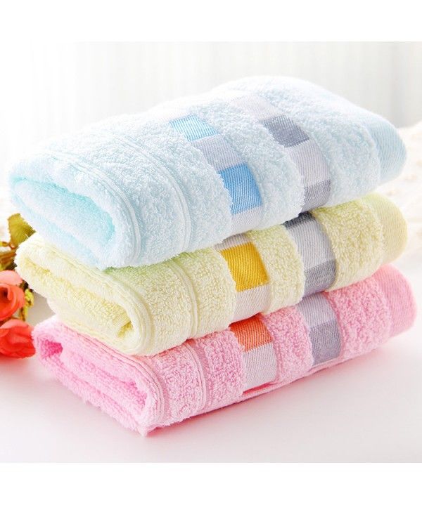 Cotton labor protection towel square lattice color lattice face towel family hotel custom gift company welfare wholesale