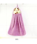 Kitchen and toilet microfiber hanging type absorbent towel promotion gift coral velvet towel manufacturer