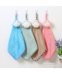 Kitchen and toilet hanging coral velvet Cartoon Penguin towel cute animal absorbent towel wholesale