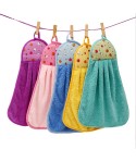 Wholesale thickened coral hair wipe towel hanging kitchen toilet with water does not drop hair does not fade baby face