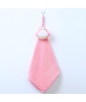 Kitchen and toilet hanging coral velvet Cartoon Penguin towel cute animal absorbent towel wholesale