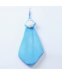 Kitchen and toilet hanging coral velvet Cartoon Penguin towel cute animal absorbent towel wholesale