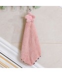 Hanging type coral wool absorbent flower towel kitchen bathroom cleaning towel hair free sun flower towel