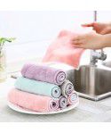 Thickened coral fleece double-sided absorbent rag without hair falling off clean cloth kitchen cleaning dishwashing cloth Yiwu department store