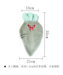 Korean new embroidery butterfly hanging pineapple towel lovely cartoon kitchen towel wholesale