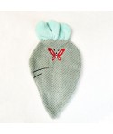 Korean new embroidery butterfly hanging pineapple towel lovely cartoon kitchen towel wholesale