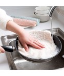 Household kitchen non stick oil dishcloth thickened super absorbent dishcloth housekeeping cleaning cloth