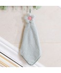 Hanging type coral wool absorbent flower towel kitchen bathroom cleaning towel hair free sun flower towel