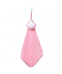 Kitchen and toilet hanging coral velvet Cartoon Penguin towel cute animal absorbent towel wholesale