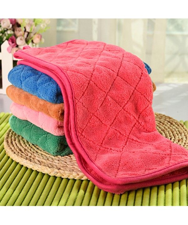 Thickened superfine fiber coral fleece without hair loss super absorbent car cleaning towel furniture kitchen cloth