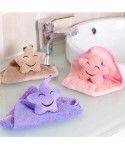 Cute cartoon smiling face star kitchen bathroom multi purpose towel