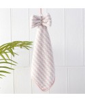 Household lovely hanging coral velvet towel super absorbent kitchen towel without hair falling bow dishtowel