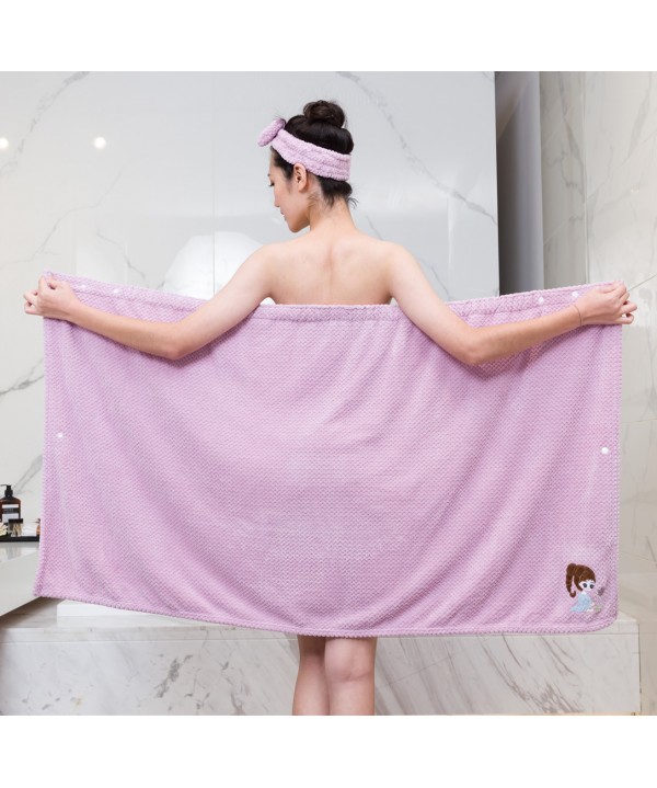 Pineapple coral velvet can wear brassiere Bath skirt beauty salon hotel can customize absorbent bath towel beach towel bath skirt