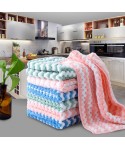 Oil free dishwashing cloth thickened water absorbent hand towel kitchen cleaning cloth dishwashing towel face small square towel does not lose hair