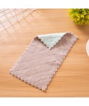 Coral cashmere dishcloth household kitchen dishcloth is soft and easy to clean