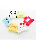 Cartoon animal hanging microfiber towel bow coral velvet towel chenille towel wholesale