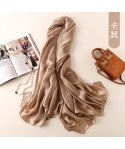 Manufacturers direct spring and summer sunscreen Dutch linen pure color scarves simple fashion beach sunscreen shawl glossy scarves