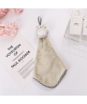 Household hanging cartoon coral velvet towel kitchen lovely chinchilla bathroom water absorbent towel customization