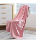 New popular color coral velvet warp knitted towel bath towel men's and women's suits water absorbent adult couple towel logo customization