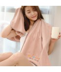 Bath towel coral velvet embroidery super absorbent hotel towel bath towel 70 * 140 lovers thickened bath towel