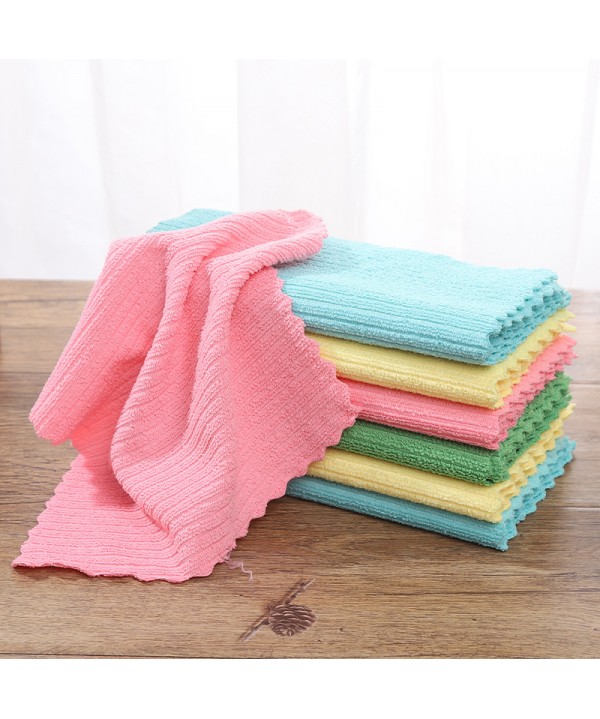 Dishcloth does not touch oil, absorb water and do not lose hair household cleaning thickened kitchen towel dishwashing towel household dishwashing cloth