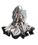 Korean autumn simulation silk scarf summer air conditioning room shawl sunscreen beach towel out sunshade shawl wholesale