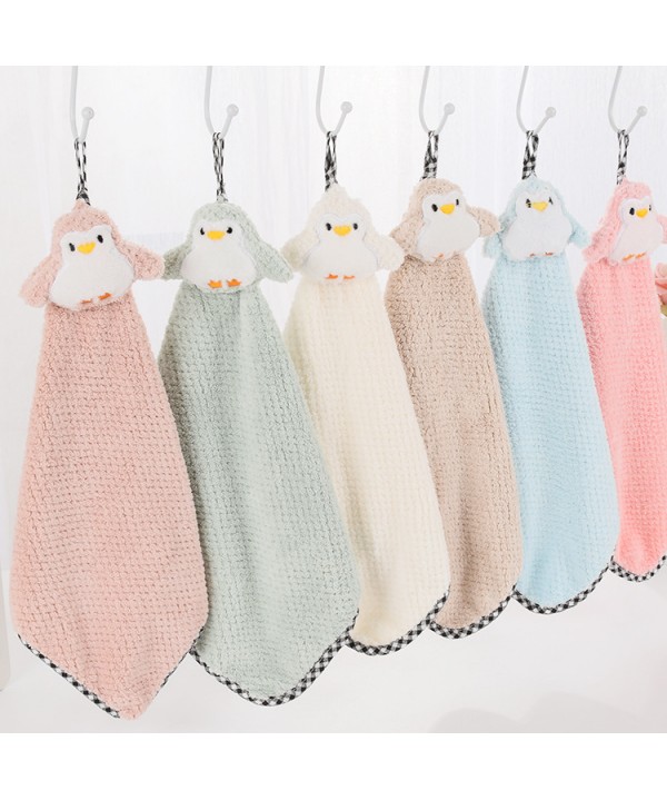 Hanging towel, coral velvet towel, kitchen towel, no hair falling, water absorbent microfiber square towel, children's towel