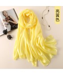 Manufacturers direct spring and summer sunscreen Dutch linen pure color scarves simple fashion beach sunscreen shawl glossy scarves