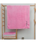 Mood towel creative embroidered words coral fiber bath towel thickened absorbent towel wholesale net red facial towel customization