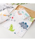 Cotton yarn multi-layer gauze square towel wash cotton high density 6-layer gauze large square towel 30 * 30 baby saliva towel wash face