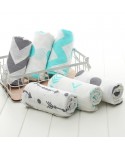 Cross border musilin double layer gauze bandage double layer gauze baby bath towel swaddling towel Muslim double layer