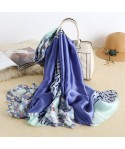 Korean spring and summer new simulation silk scarf women's cartoon printed scarf beach holiday sun protection beach towel