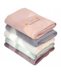 Bath towel coral velvet embroidery super absorbent hotel towel bath towel 70 * 140 lovers thickened bath towel