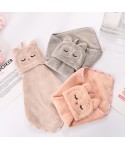 Hanging cartoon coral velvet towel kitchen household lovely fox bathroom water absorbent towel customized