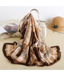 Korean spring simulation silk scarf women's summer office shawl elegant versatile sunscreen beach towel