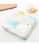 Musilin swaddling towel 110 * 120 newborn bath towel double layer gauze single baby nursing towel