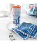 Nordic printing dishcloth set kitchen water absorbent dishcloth does not lose hair does not stick to oil dishcloth household cleaning towel