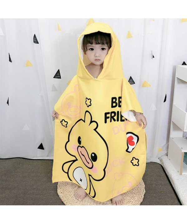 Children's bath towel with cap, Cape, water absorbent towel, baby cotton duck swimming bathrobe, bathing beach towel