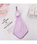 Household hanging cartoon coral velvet towel kitchen lovely chinchilla bathroom water absorbent towel customization