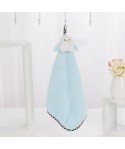 Hanging towel, coral velvet towel, kitchen towel, no hair falling, water absorbent microfiber square towel, children's towel