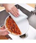 Kitchen degreasing cleaning cloth multi purpose double sided fish scale cloth kitchen dishwashing towel square cleaning cloth