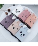 High density coral velvet washcloth creative cute rabbit ear absorbent towel lovers towel logo customization