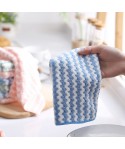 Oil free dishwashing cloth thickened water absorbent hand towel kitchen cleaning cloth dishwashing towel face small square towel does not lose hair