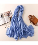 Manufacturers direct spring and summer sunscreen Dutch linen pure color scarves simple fashion beach sunscreen shawl glossy scarves