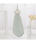 Hanging towel, coral velvet towel, kitchen towel, no hair falling, water absorbent microfiber square towel, children's towel