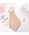 Hanging household kitchen cartoon coral velvet towel lovely sleeping rabbit bathroom water absorbent towel customized