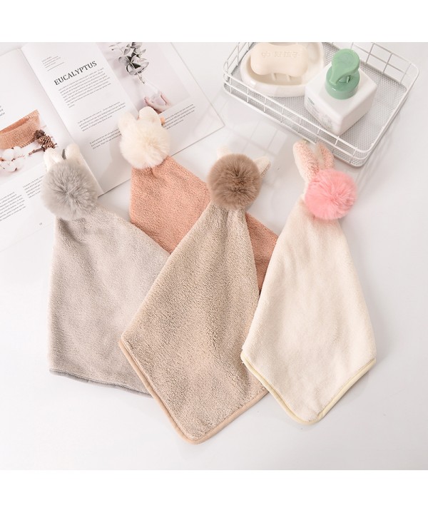 Detachable Plush Baby Towel, hanging absorbent small square towel, bathroom, toilet, kitchen towel wholesale