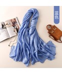 Manufacturers direct spring and summer sunscreen Dutch linen pure color scarves simple fashion beach sunscreen shawl glossy scarves