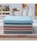 Dishcloth kitchen utensils dishcloth household water absorbent no hair off no oil degreasing towel lazy fish scale dishcloth