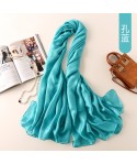 Manufacturers direct spring and summer sunscreen Dutch linen pure color scarves simple fashion beach sunscreen shawl glossy scarves